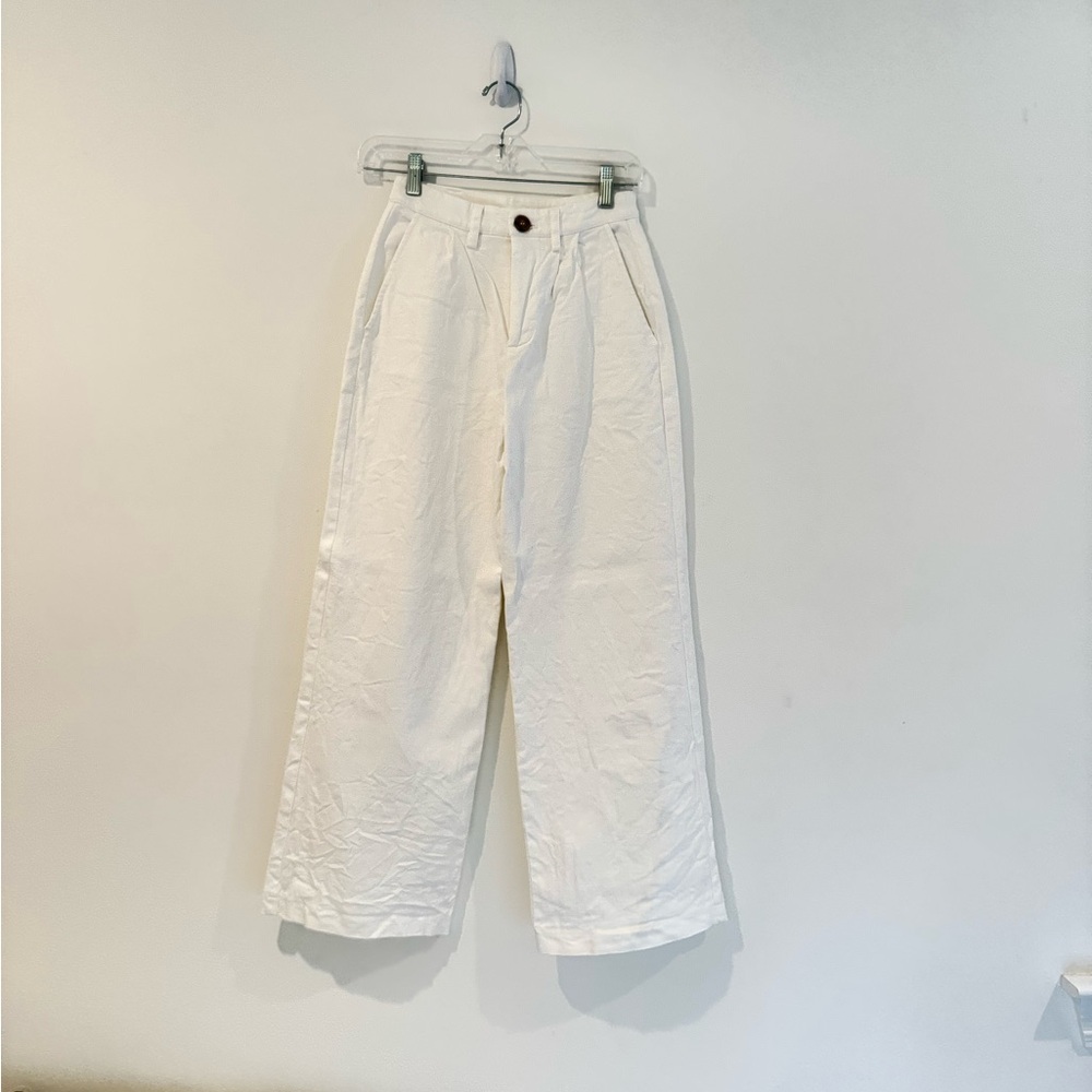 Avec Les Filles for Anthropologie high rise wide leg pleated pant